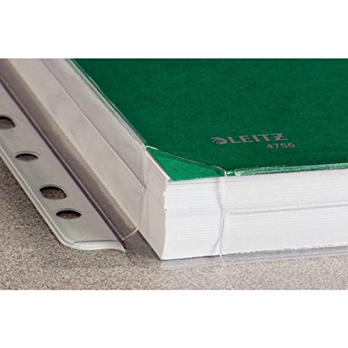 Leitz A4 Premium Transparent Plastic Expanding Pocket Folder - Pack of 10, Black, 170 Micron - Image 2