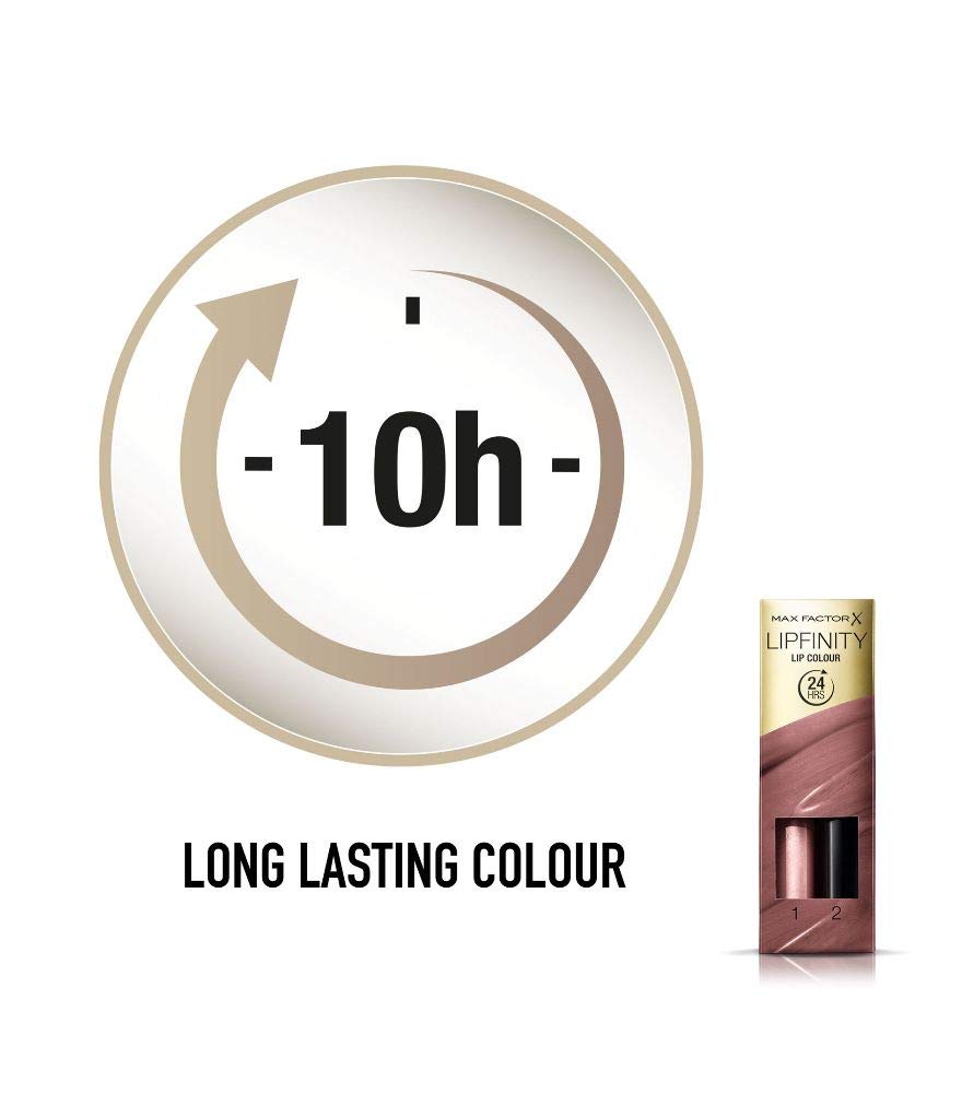 Max Factor Lipfinity Long-Lasting Two Step Lipstick - 016 Glowing Pink, 4.2g, 2 count (Pack of 1) - Image 4
