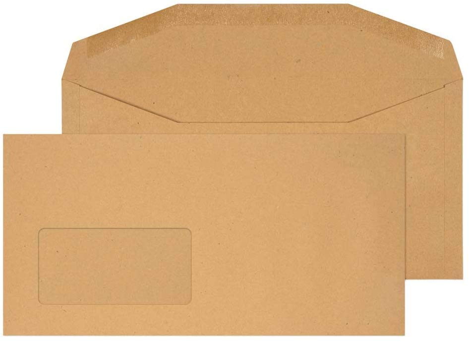 Blake Envelopes Purely Everyday 2904 Kuvertierhüllen Briefumschläge Naßklebung Mit Fenster Manille DL+ 114 x 235 mm - 80g/m²