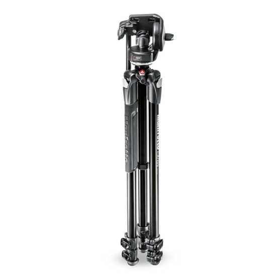 Manfrotto 290 Xtra Aluminium 3 Section Tripod Kit with 2 Way 128RC Fluid Head - Image 2