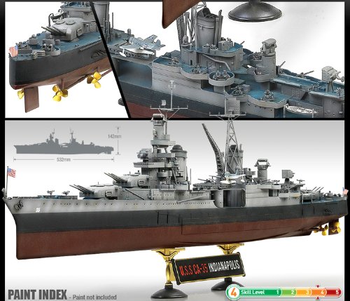 Academy 1: 350 - USS Indianapolis Ca-35, Various, Various - Image 3