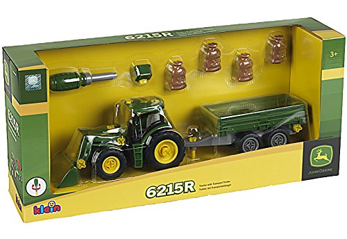 Theo Klein 3905 - John Deere Tractor With Transport Trailer,Toy, Multicolored - Image 2