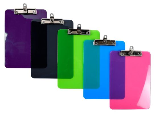 Exacompta Iderama PP Clipboard, A4 - Assorted Colours, Pack of 10 - Image 2