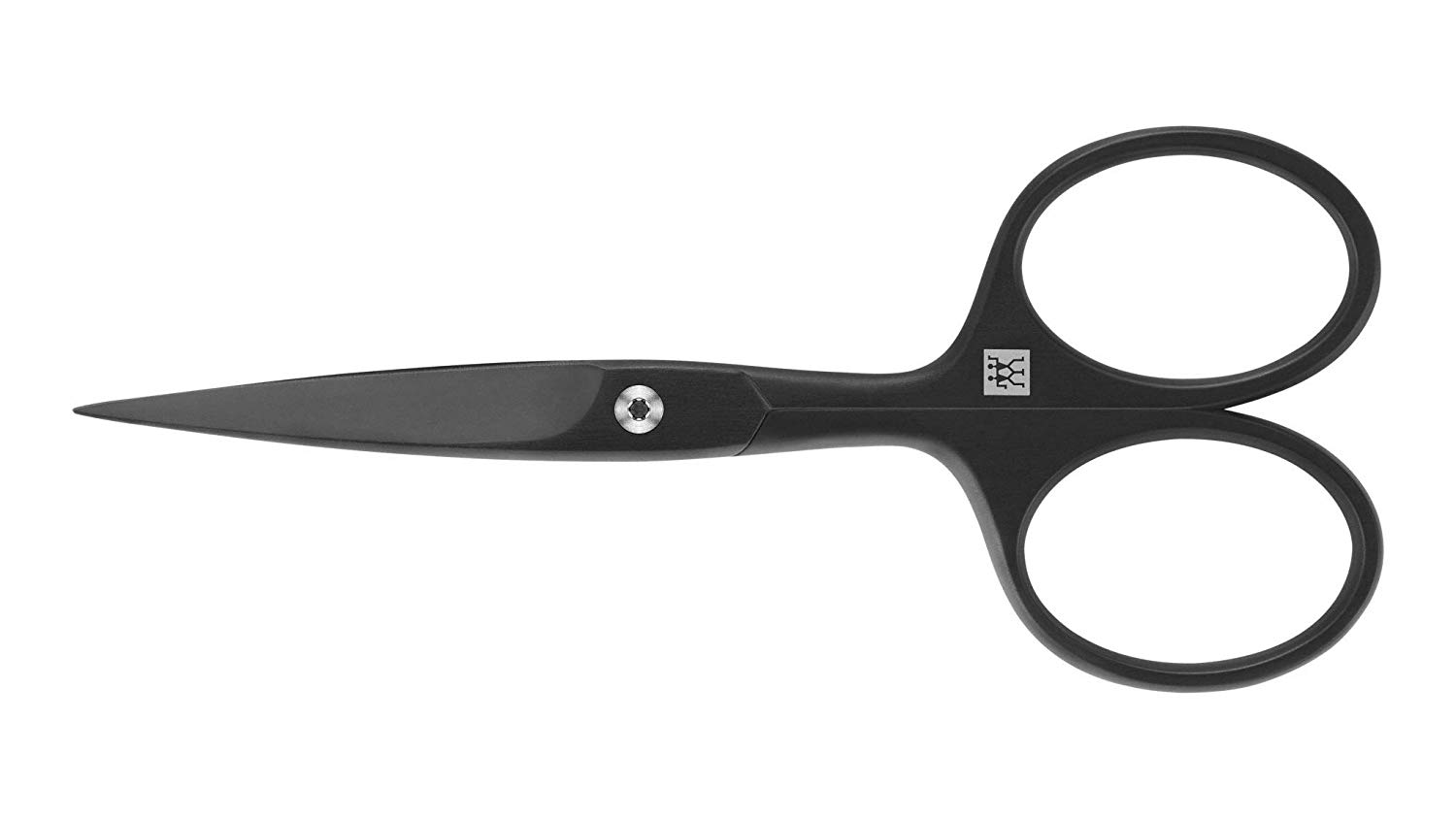 ZWILLING Beard Scissors (with Extended Grip Width, Scratch-Resistant, Straight Edge and Fine Tip), Premium, Black, 115 mm
