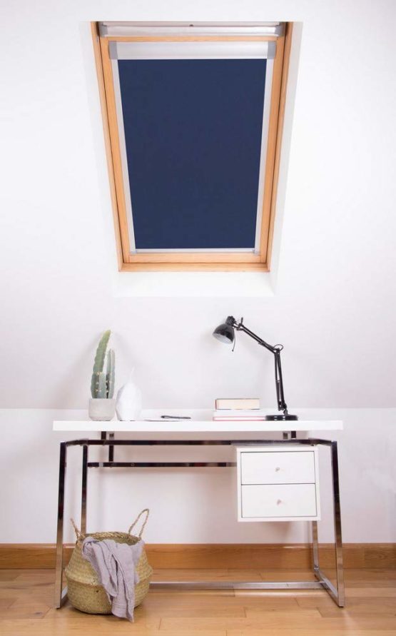 Bloc Skylight Blind for Velux Roof Windows Blockout, Navy, 102 - Image 2
