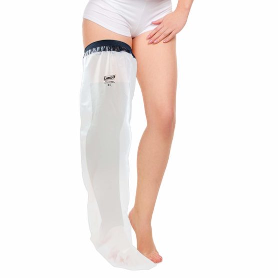 LimbO Waterproof Protectors Cast and Dressing Cover - Adult Full Leg (M100: 52-65 cm Upper Thigh Circ. (5’5–6’0))