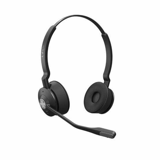 Jabra Engage 65 On-Ear DECT Stereo Headset - Skype For Business Certified Wireless Headphones with Advanced Noise Cancellation for Deskphones and Softphones – Black – UK Version - Image 3