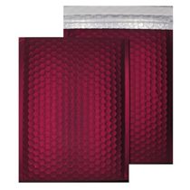 Blake Purely Packaging C5+ 250 x 180 mm Matt Metallic Padded Bubble Peel & Seal (MTWR250) Bordeaux - Pack of 100