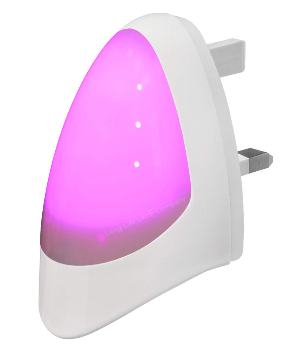 Pink Automatic LED Night Light Plug in & Energy Saving Dusk 2 Dawn LED Night Light Sensor, Pack of 1