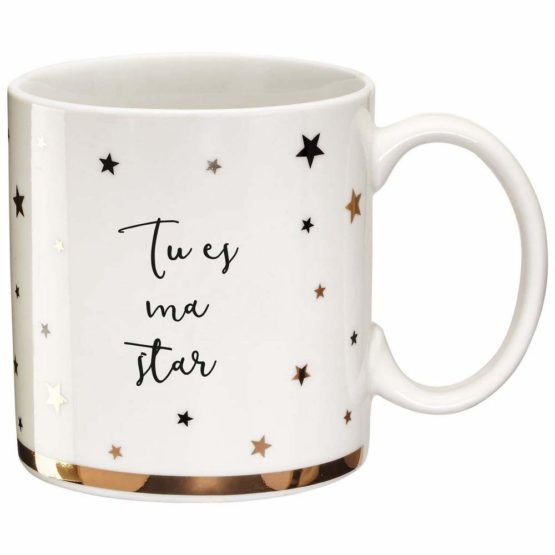 Draeger - Original Mug - Teacup to Offer as a Gift to Your Loved Ones - Coffee Cup in fine Porcelain - 350 ml 8 cm in Diameter x 8,5 cm in Height You are My Star