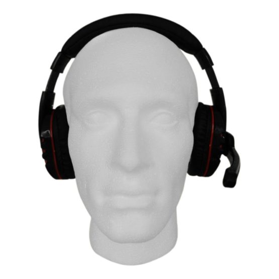 Dynamode DH-878 Over The Head Stereo Headset with Microphone Clear Calls, For Skype, Zoom Gaming, Call Center Office, Ultra-Comfort, Premium Sound, Lightweight Headband- Black Red - Image 2