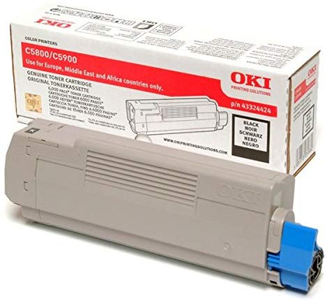 OKI - laser toner cartridge - 1 x black - 6000 pages 43324424
