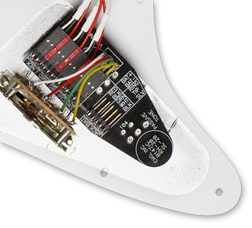 EMG SL20 Steve Lukather Prewired Guitar Pickguard Set, Black, 12.5 inches - Image 3