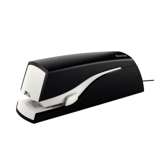Leitz 55330095 5533 NeXXt Electric Flat Clinch Stapler, Black