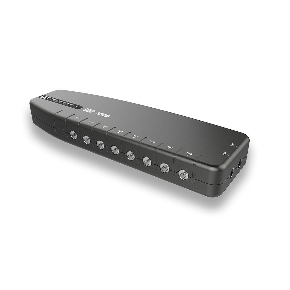 Signal Booster, SLx TV Amplifier 8 Output 27824BMR, Improve Picture Quality And Channel Reception
