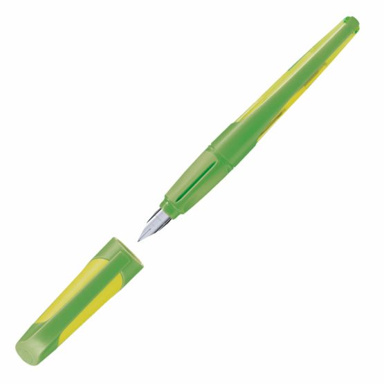 Ergonomic School Fountain Pen - STABILO EASYbuddy A Nib Lime/Green - Image 3