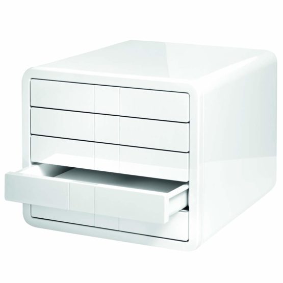 HAN 1551-12, i-Box Drawer Set. Innovative drawer set in premium quality honoured with Design Prizes. With 5 closed drawers, white - Image 2