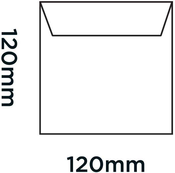 Blake Purely Everyday 120 x 120 mm 100 gsm Square Wallet Gummed Envelopes (0120SQ) White - Pack of 500 - Image 2