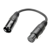 DMX Adapter XLR Female 5-Pin To XLR Male 3-Pin, 0.2 Metres