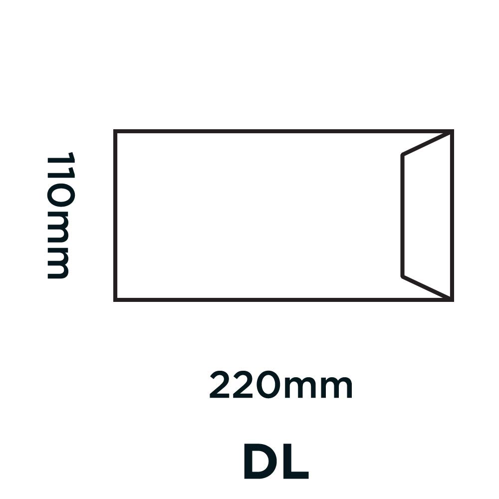 Blake Purely Everyday DL 220 x 110 mm 90 gsm Pocket Self Seal Envelopes (23788) White - Pack of 1000, DL - 220 x 110 mm - Image 2