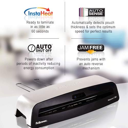 Fellowes Neptune A3 Laminator Machine for Office Use, Rapid 1 Minute Warm Up Time with Anti Jam Technology, 80-175 Micron - Image 4