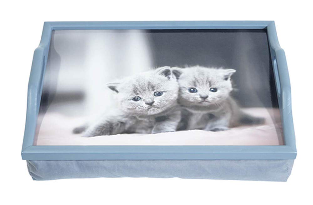 Aidapt Wooden Lap Tray with Cushion, Kittens BigaMart