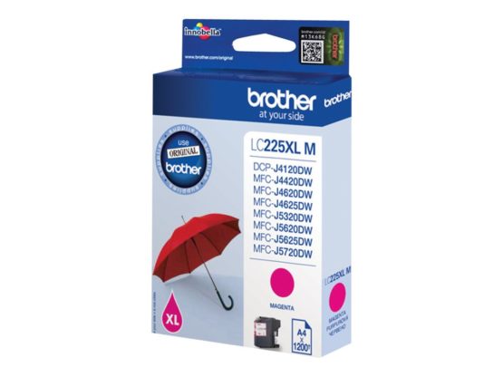 Brother LC-225XLM Inkjet Cartridge, Magenta, Single Pack, High Yield, Includes 1 x Inkjet Cartridge, Brother Genuine Supplies - Image 2