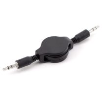 AKORD 3.5 mm Auxiliary Retractable Audio Stereo Jack to Jack Patch Cable AUX Headphone Lead