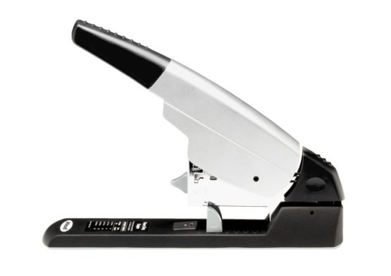 Rexel Apollo Heavy Duty Stapler, 200 Sheet Capacity, Uses Rexel No.23/8 staples, Metal Body, Silver/Black, 2100921 - Image 4
