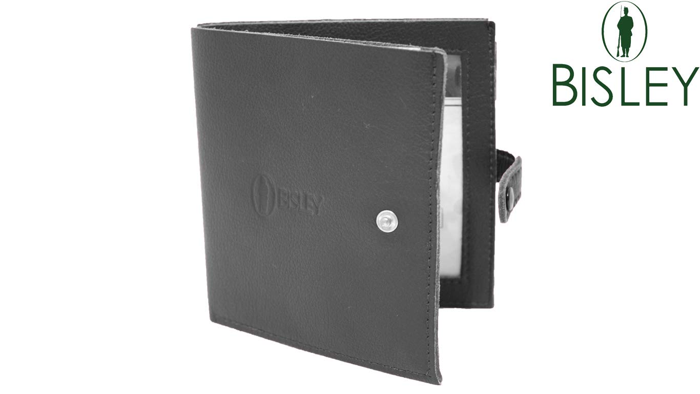 Bisley Shotgun Certificate Wallet Leather - black, Green