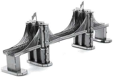 Metal Earth Fascinations MMS048-502572, Brooklyn Bridge, Construction Toy, 2 Metal Boards, from 14 Years, Multicolored, Medium