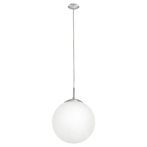 EGLO Pendant Lamp, Steel, 60 W, Satin Nickel