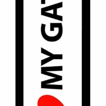 Magnet & Steel 23-8286 Sign - Magnetic Bone I Love My Cat 15.5 x 5 cm