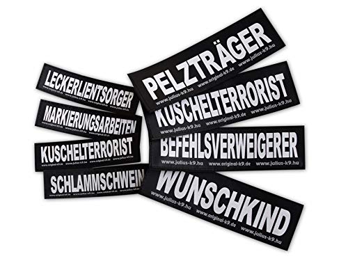 Interchangeable Patches, 1 Pair, FRIENDLY, Size: Large, Black - Image 2