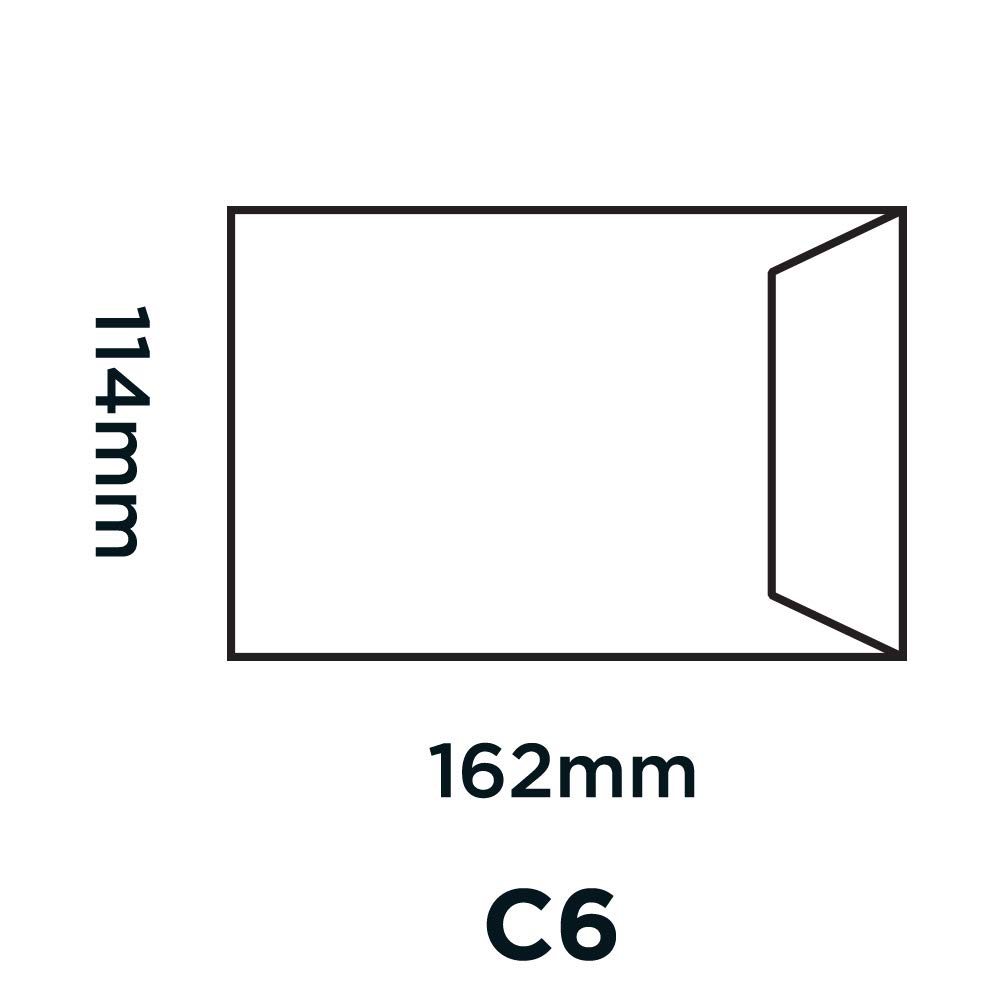 Blake Purely Everyday C6 162 x 114 mm 90 gsm Pocket Gummed Envelopes (16920) White - Pack of 1000, C6 - 162 x 114 mm - Image 2