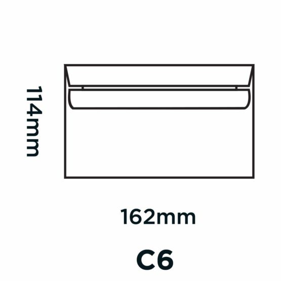 Blake Purely Everyday C6 114 x 162 mm 90 gsm Self Seal Wallet Envelopes (2602) White - Pack of 1000 - Image 2