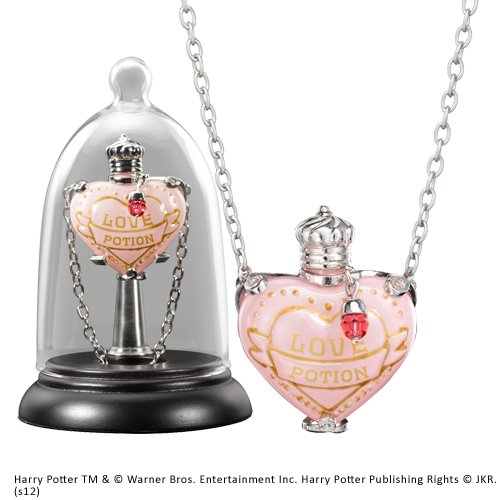 The Noble Collection Harry Potter Love Potion Pendant and Display, Includes 18in Chain & Collector Display