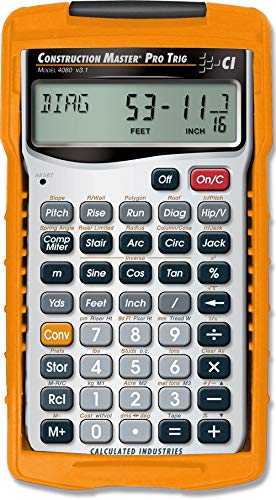 Calculated Industries Advanced Construction-Math Feet-Inch and Metric Calculator with Full Trig Functions,Silver