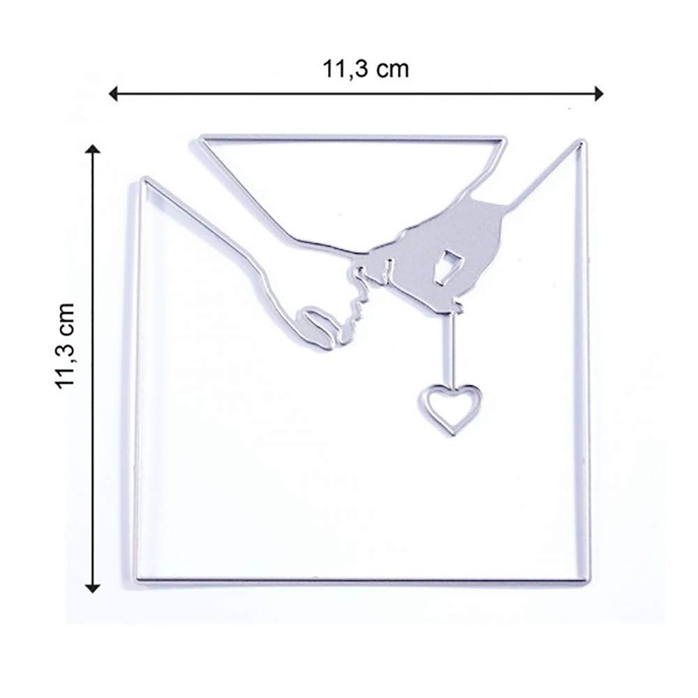 Vaessen Creative Handwerk Stanzschablone Zum Basteln, Haltende Hände, Erstellen komplexer Designs für Scrapbooking - Image 3