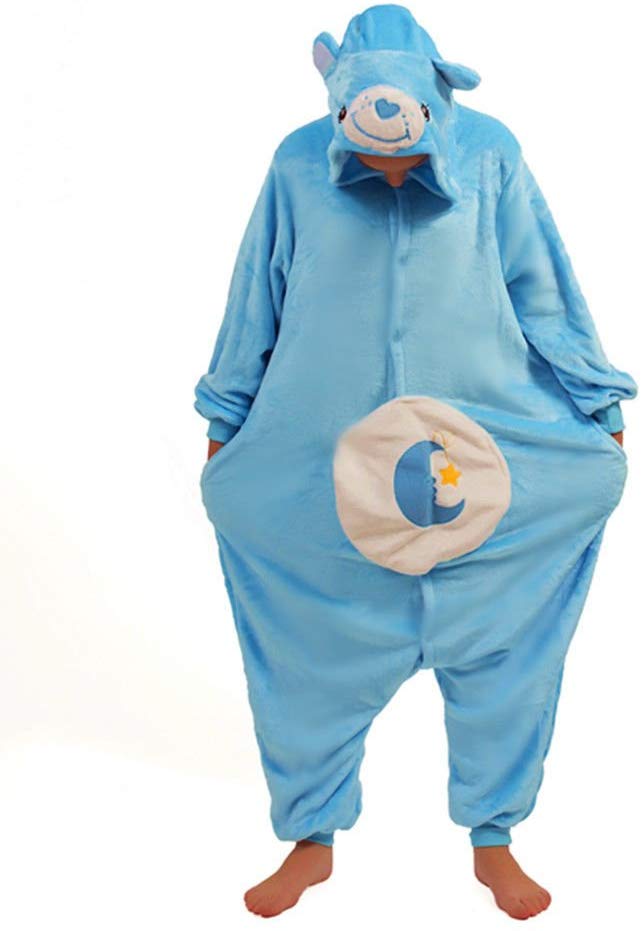Everglamour 5055601172484 Onesie/Body Suit, Unisex-Adult, Blue, Medium