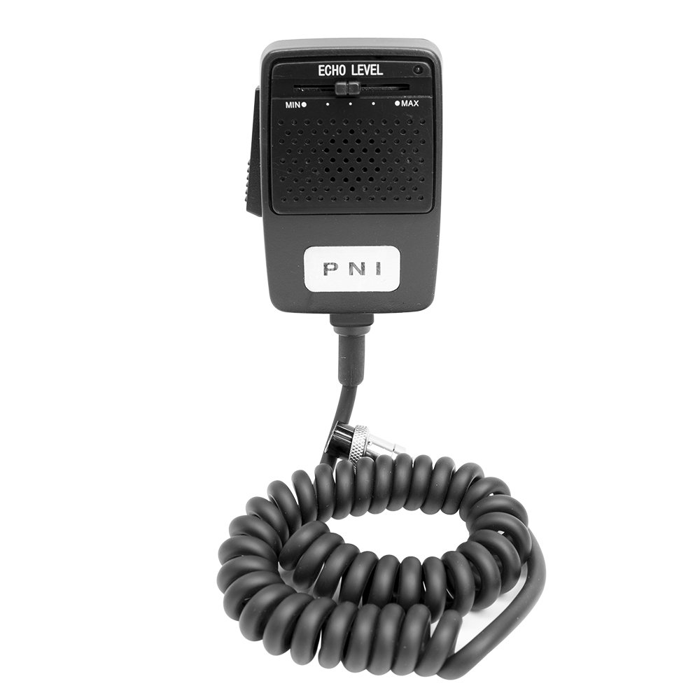 PNI Echo Microphone 4 Pin for CB Radio, black, 4 Pins