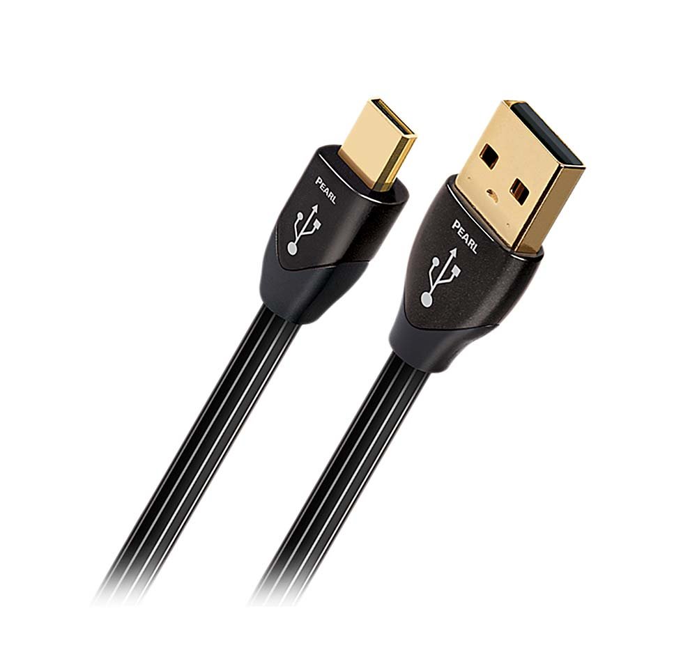 Audioquest Pearl 1.5 m Micro-USB Cable, USB A Micro-USB B Male/Male USB Cable, Black (1.5 m, USB A, Micro-USB B, 2.0