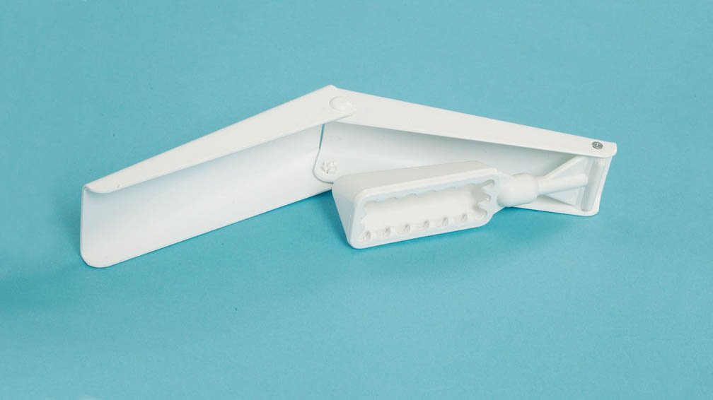 NRS Healthcare Foldaway Bottom Wiper, White - Image 2