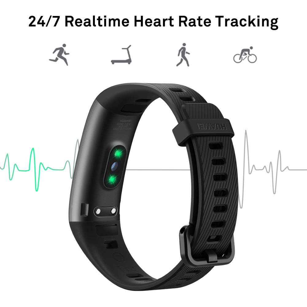HUAWEI Band 3 Pro, Smart Band Fitness ActivitiesTracker with 0.95" AMOLED Touchscreen, 24/7 Continuous Heart Rate Monitor - Image 4