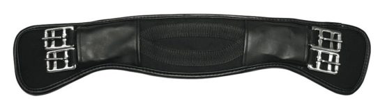 Kerbl Unisex's 32444 Curved Saddlegirth-Black, 110 cm