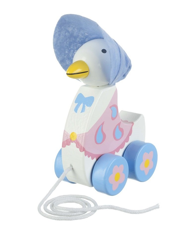 Orange Tree Toys, Official Licensed Peter Rabbit Gifts: Jemima Puddleduck Pull Along