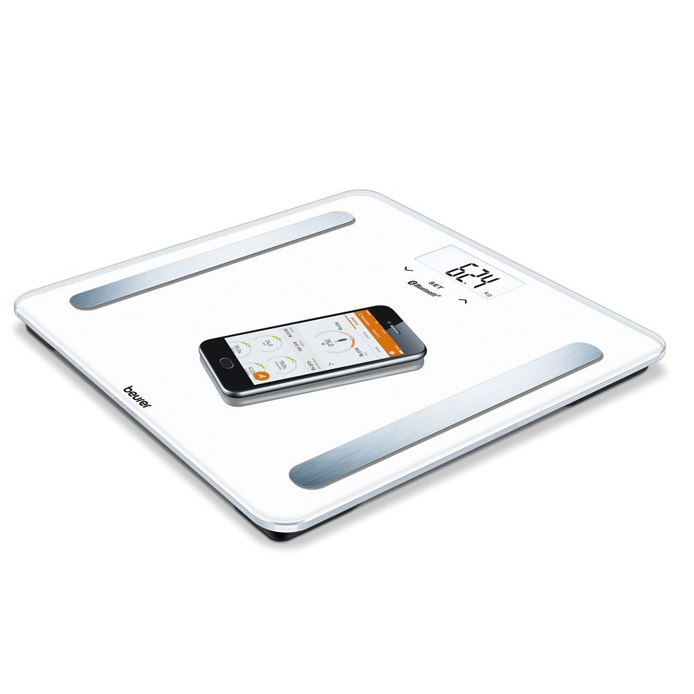 Beurer BF600 Body Analysis Scale, Digital Bathroom Scales with Weight Analysis, Connection Between Smartphone and Scales, White - Image 3