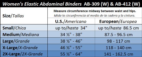 ITA-MED 12-Inch I AB-412W W Large Breathable Elastic Abdominal Support Binder for Women, White - Image 2