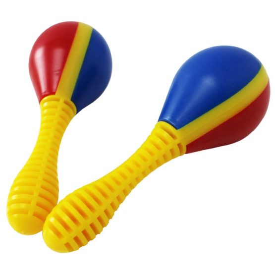 A-Star AP5101 Plastic Small Hands Maracas Blue and Red - Pair - 13cm Shaker, Educational Rhythm Instrument for Children - Image 3