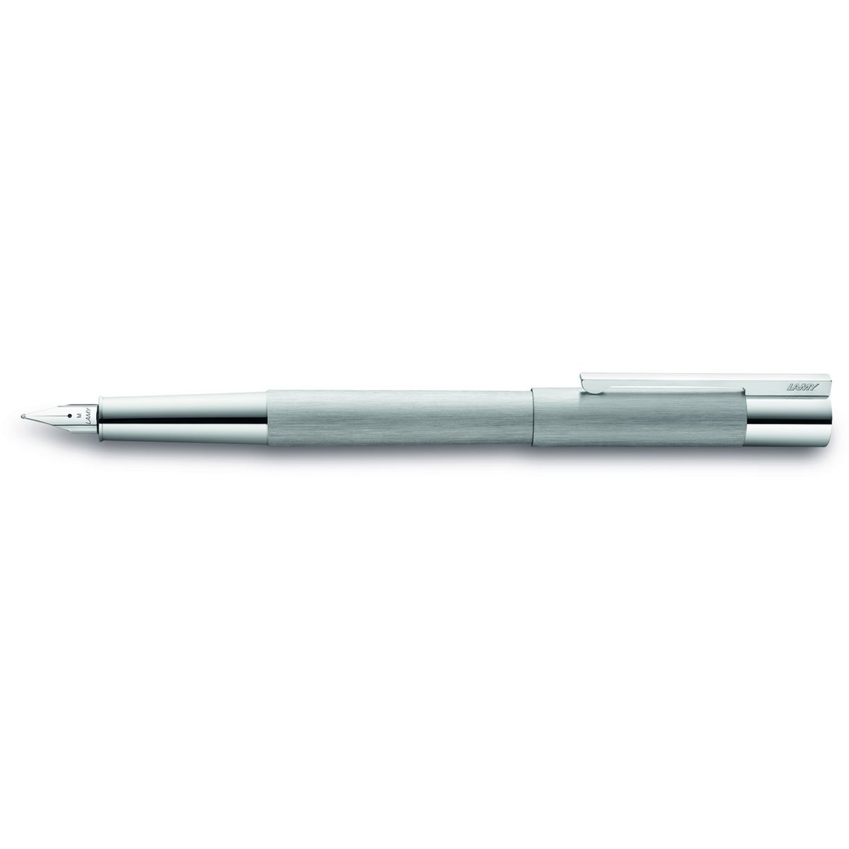 Lamy 1228071 M Scala Fountain Pen, Brushed 051, Silver